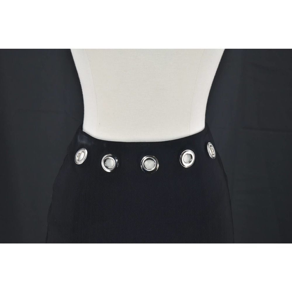 NWT Bec & Bridge Black Lined Grommet A-Line Skirt - 4 - Picture 2 of 4